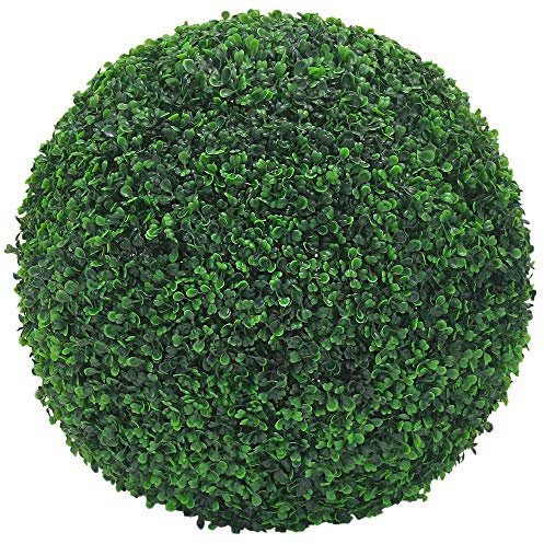 Decovego Deko Buchsbaum Auswahl 8-55 cm Künstlich Buchsbaumkugel Kugel Künstliche Pflanzen Pflanze Buchskugel Kunstpflanze, Durchmesser:45 cm