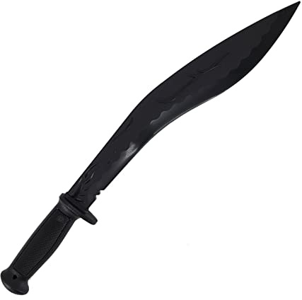 E-BOGU Black Polypropylene Kukri-Style Sword (24.5)