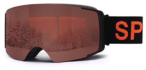 DUDUKING Skibrille Herren Damen, Skibrillen Ski Brille Snowboard Brille mit Magnetischen Linse, Ski Goggles für Skifahren Snowboarden, OTG Design Anti-Fog UV400-Schutz Helmkompatibel Parent