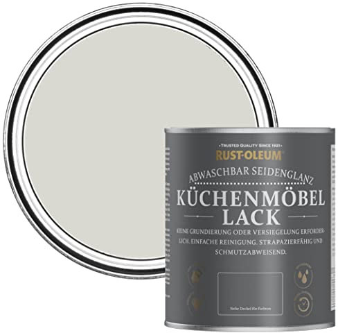 Rust-Oleum abwaschbare Küchenschrankfarbe in grau mit Seidenglanz Finish - Birke 750ML