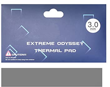 1 one enjoy Coussin thermique 12,8 W/mK, 120 x 20 x 3 mm, non conducteur en silicone pour dissipateur thermique/GPU/refroidisseur LED (3 mm)