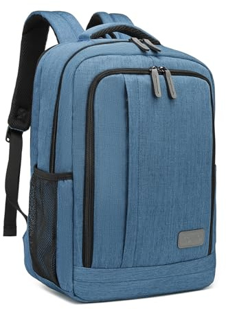 Kono Laptop Backpack for Men Computer Bag for 15.6 Inch Notebook School Bags Casual Daypack Rucksack for Women Men Travel Business Work College (Blue)
