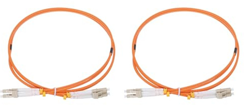 QUARKZMAN 2 Unidades de Cable de Fibra Óptica Lc-Lc/Upc Multimodo Dúplex Lszh Para Transceptor de Red e Instrumentación, Grado Om2