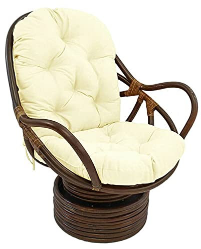 frides Auflage/Polster Für Schaukelstuhl, Hochlehner Polsterauflage Hochlehner Auflagen 120 X 60 X 12 cm(Beige)