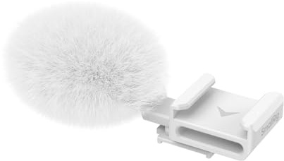 SMALLRIG Cold Shoe Adapter mit Pelzwindschutz für Sony ZV-1 II/ZV-1 / ZV-1F / ZV-E1 / ZV-E10, Weiß - 4734