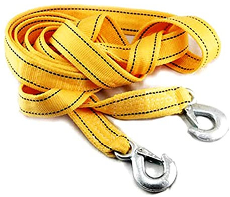 Abschleppseil 4 Meter Abschleppgurt mit Haken Auto Fahrzeug Seil Anhänger Seil 5 Tonnen Kapazität Heavy Duty Abschleppseil for Auto LKW Abschleppseile