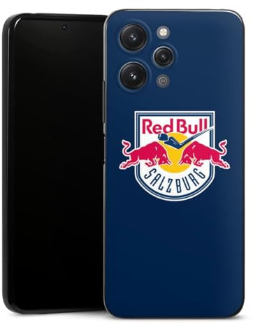 DeinDesign Slim Case extra dünn kompatibel mit Xiaomi Redmi 12 Silikon Handyhülle schwarz Hülle EC Red Bull Salzburg Offizielles Lizenzprodukt Eishockey