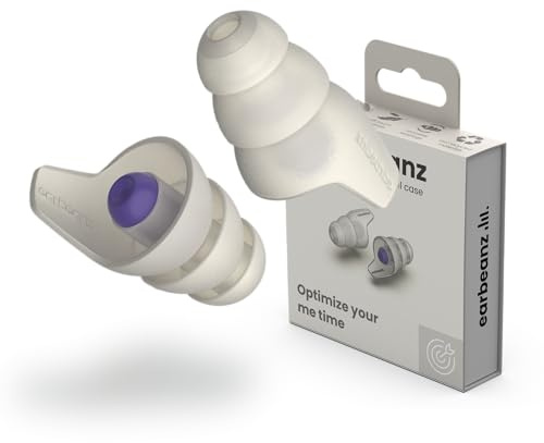 PeaceBeanz Tapones para los oídos para enfocar, relajarse y viajar - Protección auditiva cómoda y reutilizable - Ajuste perfecto - Ayuda con la fatiga y la sobreestimulación