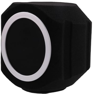Remingtape C5 Universal Studio Mic Screen Live Recording Micrófono Anti-interferencias Reducción de Ruido Protección el Viento Negro