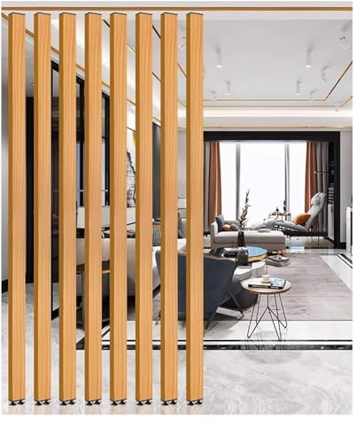 Colonna Divisoria, Divisorio a Colonna, Griglia decorativa cava a doghe rettangolari in alluminio dal pavimento al soffitto for corridoio di casa, hotel e ristoranti(8 Pack,70cm/27.5in/2.3ft)
