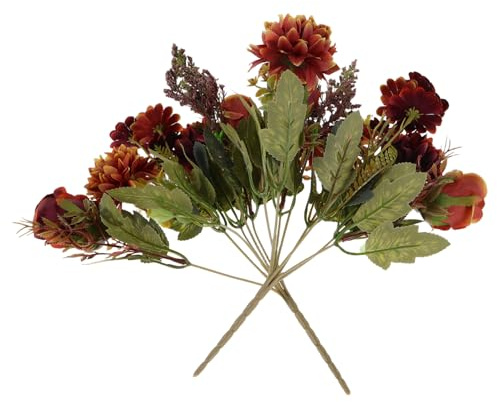 STOBAZA 2pezzi Bouquet Di Fiori Artificiali Ortensie e Finte Composizione Simulata Per Decorazioni Manutenzione