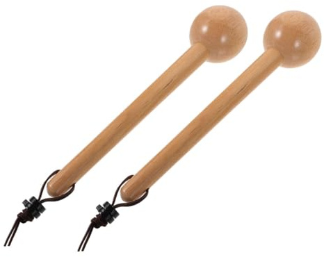 HONITANO 2Pcs Wooden Baseball Glove Mallet Softball Mitt Shaper Hammer for Breaking in Gloves Heavy Portable Tool for Loosening and Stretching Finger to Create Comfortable Pocket