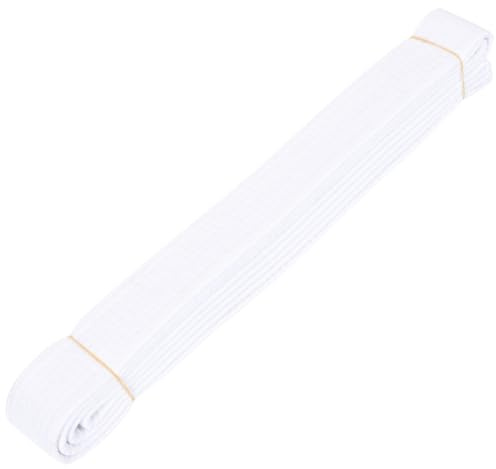 GRIRIW Ceinture de Karaté Blanche Résistante et Légère pour Entraînement Ceinture Arts Martiaux pour Hommes et Femmes Adaptée Aux et Adolescents pour Taekwondo Judo et Tai Chi
