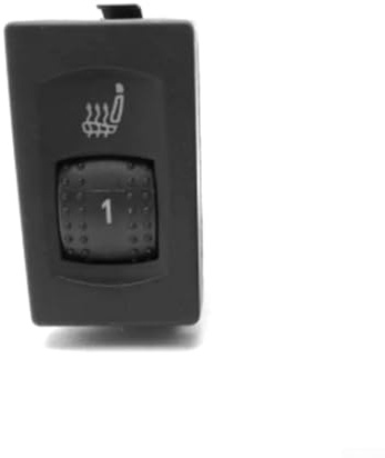FUBESK Interrupteur de chauffage de siège pour Passat B5 1998-2005, noir, OEM 3B0963563C/3B0963564C