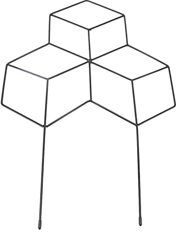 MasYosh Treillis pour Plantes en Métal Noir, Beau Fil de Support de Tige de Vigne Léger pour Plantes Grimpantes, Décoration de Jardin