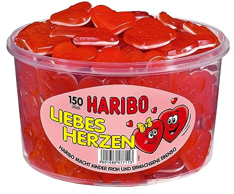 Haribo Liebesherzen Fruchtgummi 150 Stück