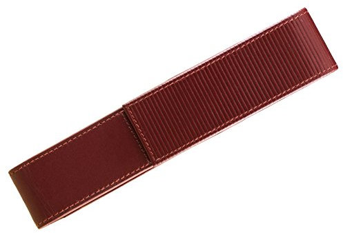 LAMY A314 elegantes Leder-Etui aus hochwertigem Nappaleder in der Farbe Rot mit charakteristischer Prägung – für 1 Schreibgerät geeignet