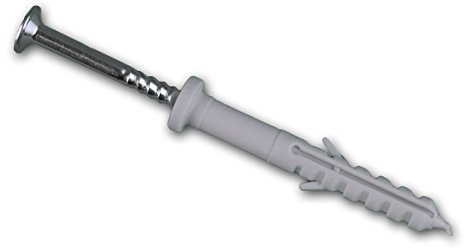 Nageldübel 6x50mm, 100 Stück Schlagdübel Kreuzschl