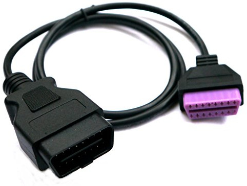 AutoDia® Adapter OBD 2 II Verlängerung Kabel Stecker auf Buchse 16 Pin Diagnose Interface 1 m Meter