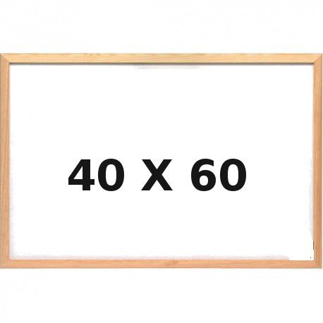 Whiteboard mit Holzrahmen 40 x 60