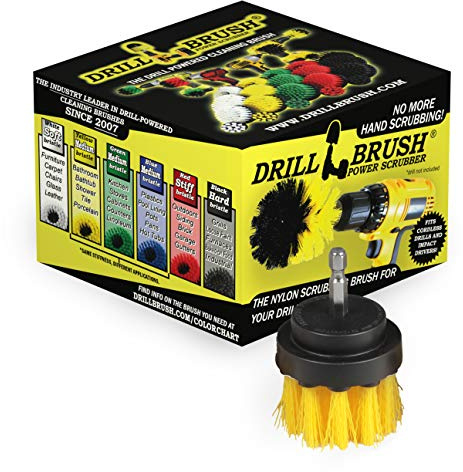 Power Drill Attachment Scrub and Cleaning Brush for Cleaning Bathroom Surfaces, Tile and Grout, Hard Water Stains, Rust and Mineral Deposit Removal