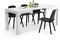 MOBILI FIVER, Table à Manger Extensible, First, 120(200) x80 cm, Blanc Laqué Brillant, pour 6-8 Personnes, Table Extensible pour Cuisine, Salon, Made in Italy