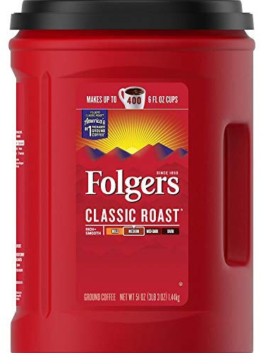 AMWU Folgers Classic Roast Ground Coffee (51 oz.)-set of 4