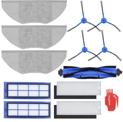 DingGreat Filter Bürste Wischtuch Ersatzteile Zubehör Set für Eufy RoboVac L70 Hybrid Staubsauger Roboter