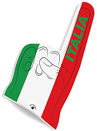HIGH FIVE FINGERS Weltmeisterschaft Europameisterschaft Flagge Fanartikel | Schaumstoff Hand für Spiele, Stadion, Events | One Size | 44 x 22 x 2,5 cm