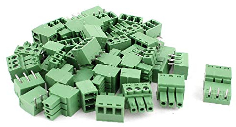 NEW LON0167 20 Paar 3 Pins, 3,81 mm Rastermaß Leiterplatten-Schraubklemmenblock-Steckverbinder(20 Pair 3 Pins 3.81mm Pitch Female PCB Screw Terminal Block Connectors