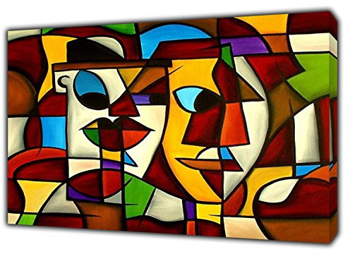 Pablo Picasso Kunstdruck auf gerahmter Leinwand, Wandkunst, Heimdekoration, 50 x 30 cm, 38 mm Tiefe