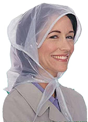 Guangcailun Bonnet de pluie Raining Hats Protect Hairstyle Outdoor Goods pour femmes
