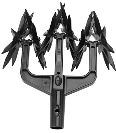 Garden Twist Tiller Manual,Garden Soil Scarifier 2 in 1 Ventilated Scarifier Tiller for Garden