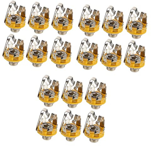 CORHAD 18stücke Stereo Gitarrenbuchsen Für Elektrische Gitarre Und Bass Robuste Audioanschlüsse Für Mikrofone Und Kopfhörer Für Diy-projekte Und Reparaturen