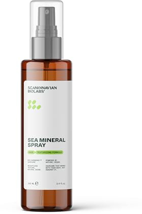 Scandinavian Biolabs Sea Mineral Spray – volumen natural, mejora la textura, fórmula hidratante, protección antioxidante, fácil de aclarar, 100 ml