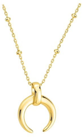 Sofia Milani - Damen Halskette 925 Silber - Mond Anhänger