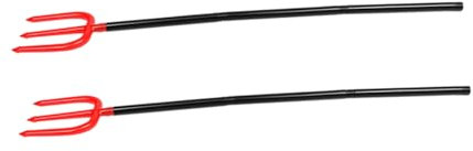 VALICLUD 2pcs Halloween Devil Prop Detachable Handle for Cosplay Party Unique Accessory for Men and Women Lightweight Easy to Assemble Halloween Costume Decoration