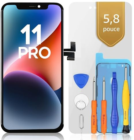 bokman Pantalla para iPhone 11 Pro de 5,8 Pulgadas, Táctil LCD Reemplazo con Kits de Herramientas de Reparación