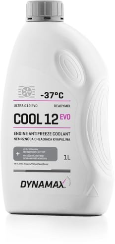 DYNAMAX Cool G12 EVO Antifreeze Coolant READY MIX -37° 1 Litre, Light Red/Violet (Purple) Coolant
