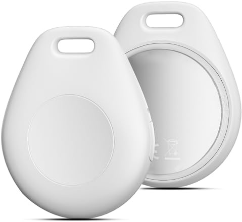 Key Finder,Smart Air Tracker Tag Compatible with Apple Find My App (iOS ONLY,Not Android),Key Finder for Keys,Luggage,Suitcase,Wallet,Replaceable Battery,IP67 Waterproof,2-Pack