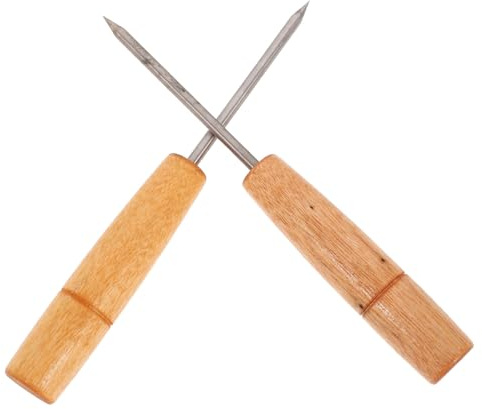 BESTYASH Punteruolo da Ghiaccio Utensile Multifunzionale in Acciaio Inossidabile 2 Pezzi per Scolpire e Rompere Ghiaccio per Cubetti Grandi