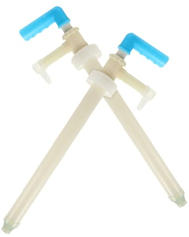 VALICLUD Pompa Manuale per Trasferimento Liquidi in Plastico 2pezzi, Pompa a Mano Portatile per Benzina e Olio, Leggera e Flessibile per Uso Manuale