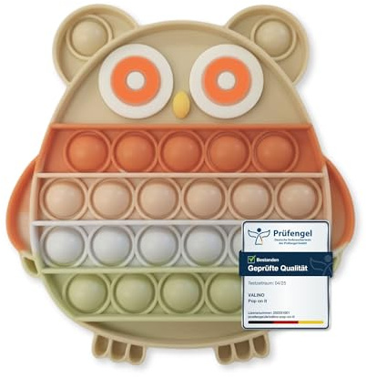 Pop On It Leksak i Pastellfärger | Vattentåliga Bubble Fidget Toys för Barn | Sensorisk Leksak av Högkvalitativt Silikon (Enhörning - BPA-fri)