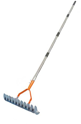 Rastrello Paesaggistico Professionale Staccabile Strumento in Alluminio Adatto Per La Pulizia Delle Foglie Cadute Rimozione Efficiente Dei Detriti Strumento Leggero Da Giardino