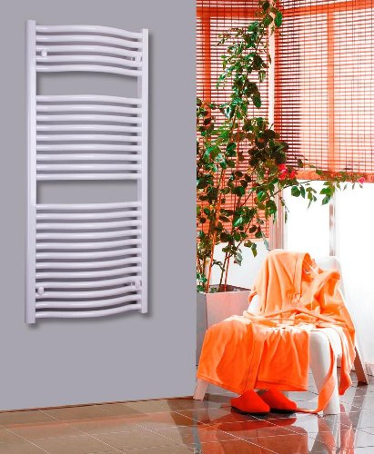 BADHEIZKÖRPER Design Mannheim 2 121x60cm 1034 Watt weiß SZAGATO handtuchwärmer handtuchtrockner handtuchhalter paneelheizkörper vertikal mittelanschluß flachheizkörper mittelanschluss design