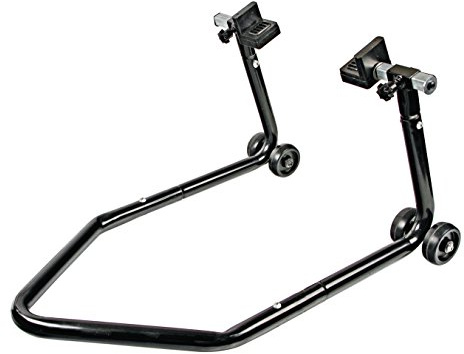 Lampa 90031 Cavalletto Alzamoto Posteriore, scomponibile sollevamento moto posteriore, Nero