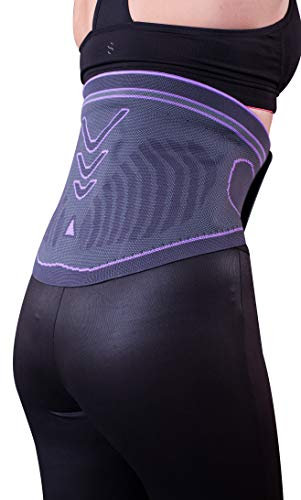 Innovative Rückenbandage, Lumbalbandage LOREY-LU10020 mit Massagepelotte (L)