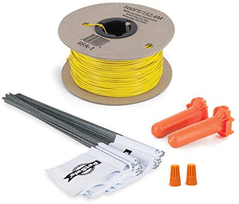 PetSafe - Kit de Extensión de Valla Antifuga para Perros, Complemento para Sistema Limitador de Zona con Cable In-Ground Fence, Carrete de 150 m de Alambre Amarillo Calibre 20 + 50 Banderas