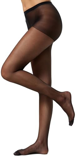 Nur Die Seidenfein 15 DEN Feinstrumpfhose transparent seidig glänzende Optik Glanz Komfortbund Strumpfhose Damen