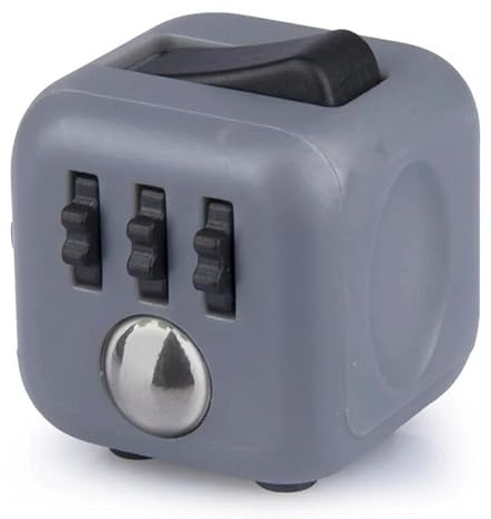 Antsy Labs The Original Fidget Cube, Stress & Anxiety Relief Desk Toy with 6 Sides, Gadget for Focus, Sensory Processing Challenges, Fun Gift for Kids, Teens, & Adults, Pocket-Sized, Graphite